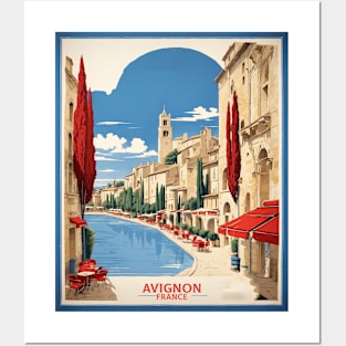 Avignon France Vintage Travel Poster Tourism Posters and Art